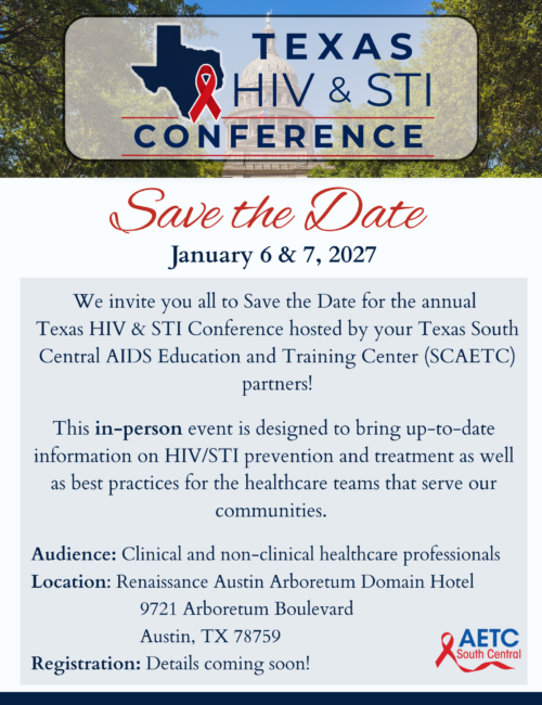 Texas HIV & STI Conference- Save (1)